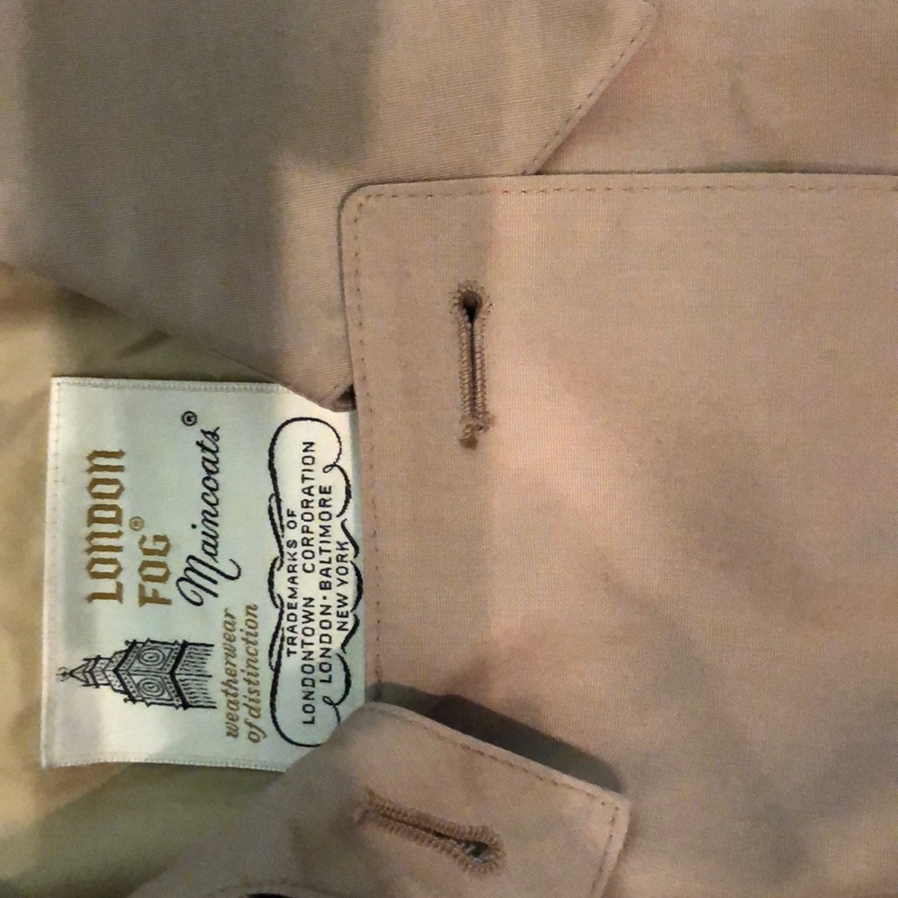 London fog trench coat